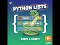 List in Python Kaashiv infotech python
