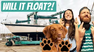 Our First Time Launching A Sailing Boat (re-launching)