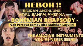 Download BULE AMERIKA HERAN‼️BAMBU BISA MEMAINKAN LAGU SULIT BOHEMIAN RHAPSODY | SAUNG ANGKLUNG UDJO REACTION MP3