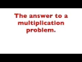 Math Operations Vocabulary