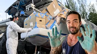 DIY catamaran spray job: What could possibly go wrong?! – (Episode 355)