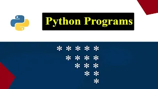 Printing Stars in Inverted Right Triangle Shape Python Pattern Program