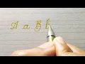 Practice this and master calligraphy and cursive handwriting Calligraphy letters A-Z