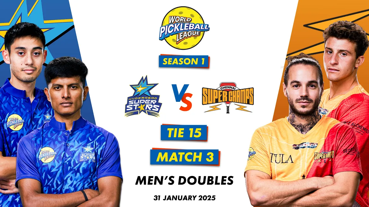 WPBL S1 | Hyderabad Superstars VS Chennai Super Champs | Men’s Doubles