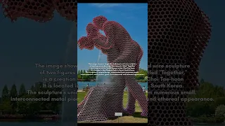 BTS FESTA WE ARE BACK Logo Was Placed Infront Of This Sculpture Means TOGETHER 