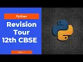 Class 12th Computer Science Python Revision Tour of Class 11th CBSE Part 1