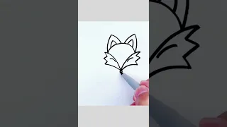cute fox drawing