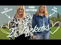 DIY Denim Jacket Using a Free Pattern and Thrifted Materials