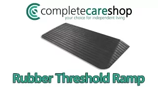 Rubber Threshold Ramp - Made With Extremely Durable Recycled Rubber