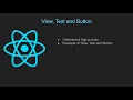 React native tutorial in hindi View Text and Button