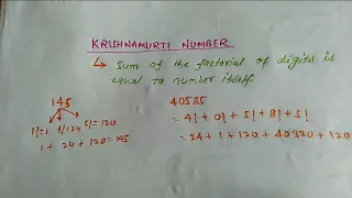 Krishnamurti Number