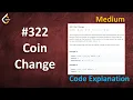 Coin Change Live Coding with Explanation Leetcode - 322