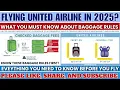 United Airlines Baggage Policy 2025 Explained - Carry-On Checked Fees