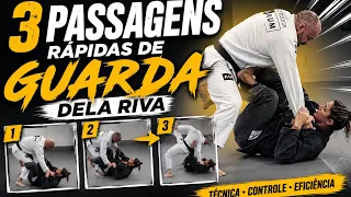 3 passagens rápidas de delariva com três pegadas diferentes