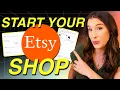 How to Start an Etsy Shop Step by Step in 2026 Etsy Shop for Beginners Setup Tutorial