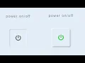 how to create power on off button with html css power on off
