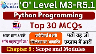 Python Live Class Top 30 Most Important MCQs For O Level Python M3-R5 1 Python MCQs