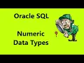 1 Oracle SQL Numeric Data Types Oracle SQL fundamentals