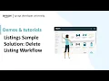 Listings Sample Solution Delete Listing Workflow