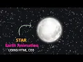 STAR Earth Animation With Star Using HTML CSS JAVASCRIPT