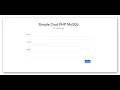 Simple Crud PHP MySQL Bootstrap - Insert Data to Database