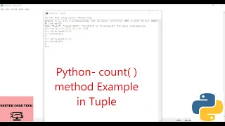 Python - count method Example in Tuple