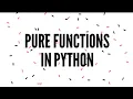 Pure Functions in Python Kanini in dharani