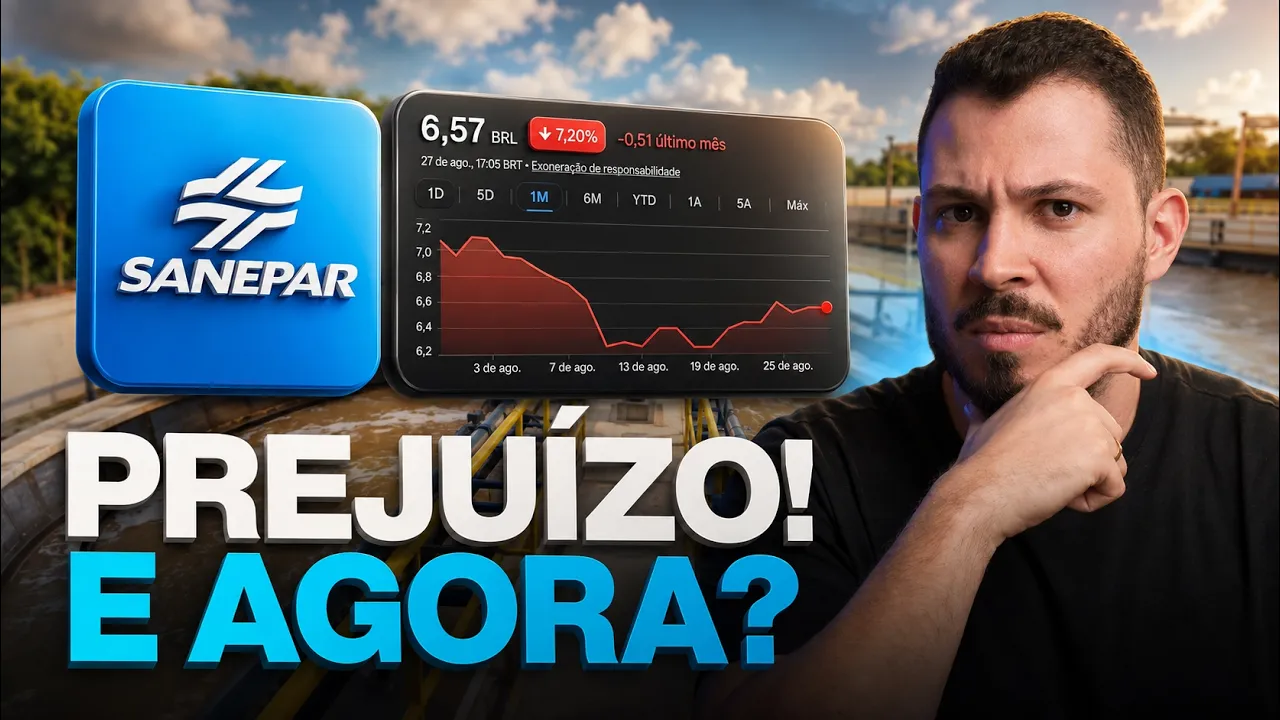 A real situação da Sanepar: qual motivo da queda?