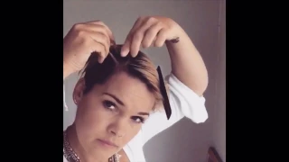 Dutch Braids on an undercut pixie tutorial for very short hair