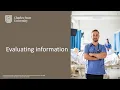 Evaluating information