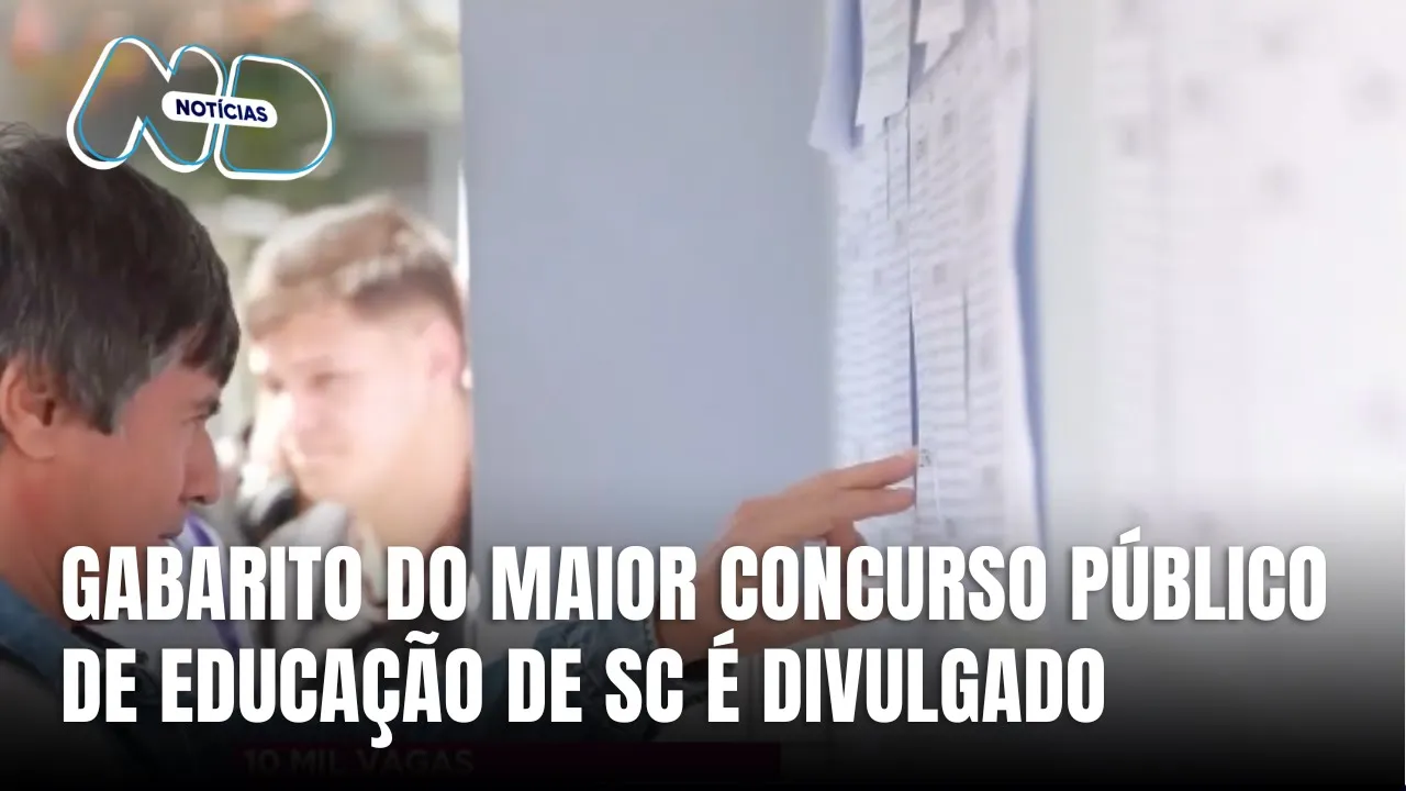 Divulgado gabarito do concurso público de Educação com dez mil vagas em SC