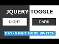 Day Night Mode Switch Toggle Using Html CSS and Javascript - How To Create a Toggle Switch