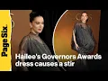 Lagu Hailee Steinfeld's sculptural dress causes a stir at the 2025 Governors Awards