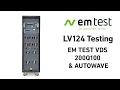 LV124 Testing - EM Test VDS 200Q100 2 Autowave