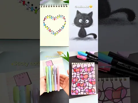 4 easy creative art😍✨#shorts #art #drawing #painting #youtubeshorts