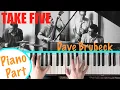 TAKE FIVE - Dave Brubeck Piano Tutorial chords accompaniment