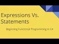 Functional Programming With C Expressions Vs Statements