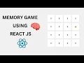 How to Create a Memory Game using React JS in just 30 min Recat JS project Idea