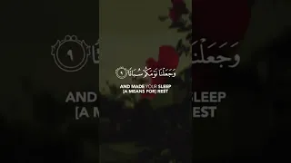 وخلقناكم أزواجا وجعلنا نومكم س باتا وجعلنا الليل لباسا وجعلنا النهار معاشا 