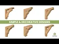 Rustic Wood Brackets Braces