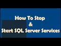 How To Stop Start SQL Server Services Want To Control Your SQL Server Service Watch Now
