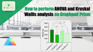 How you can perform ANOVA and Kruskal-Wallis analysis on GraphPad Prsim
