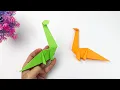 How to Make Paper Dinosaur Easy Origami Dino Tutorial