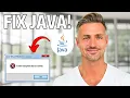 How To Fix Java Exception Has Occurred - 2025