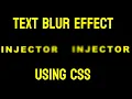 Creating a Text Blur Effect with CSS A Step-by-Step Guide CSS Animations