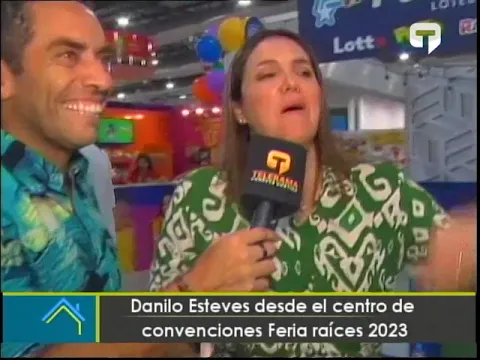 Danilo Esteves desde el centro de convenciones Feria Raíces 2023