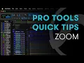 Pro Tools Quick Tips Zoom