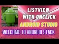 Listview in Android Listview and OnClick Item Android Tutorial Android ListView and ArrayAdapter