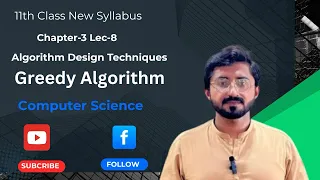 Greedy Algorithm 11th Class Computer Chapter-3 Lecture-8
