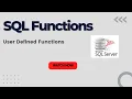 SQL Functions Functions in SQL Server User Defined Functions SQL Functions Examples